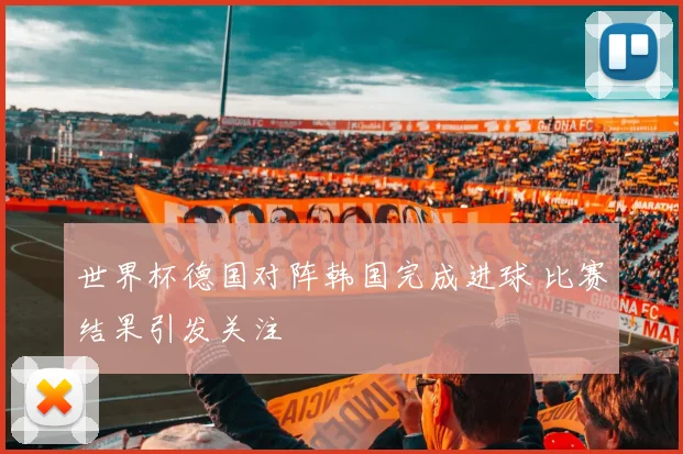 世界杯德国对阵韩国完成进球 比赛结果引发关注